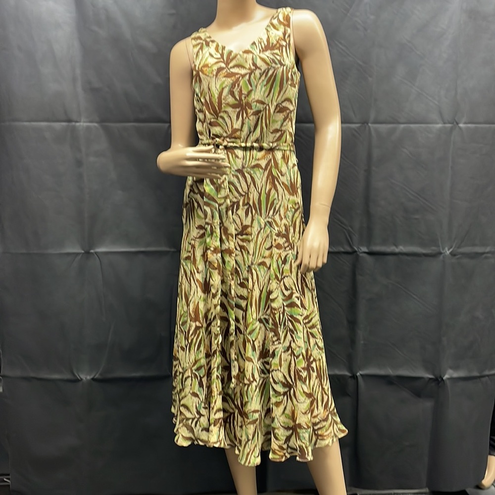 Jones New York Island Breezes Sleeveless Silk Dress NWT